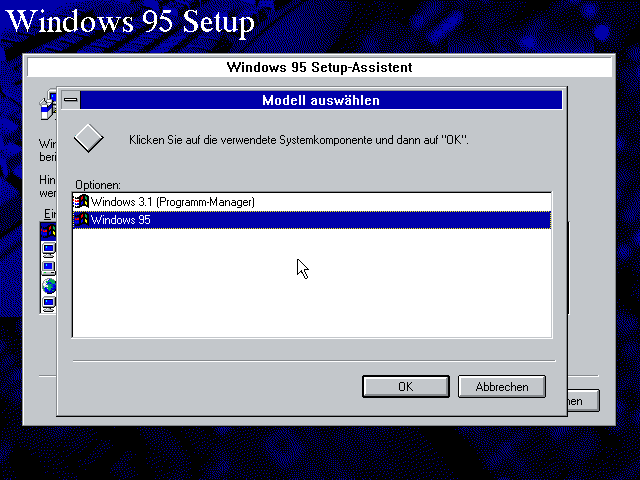 Windows 95 Setup