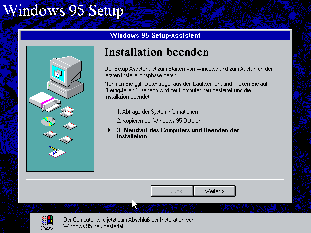 Windows 95 Setup