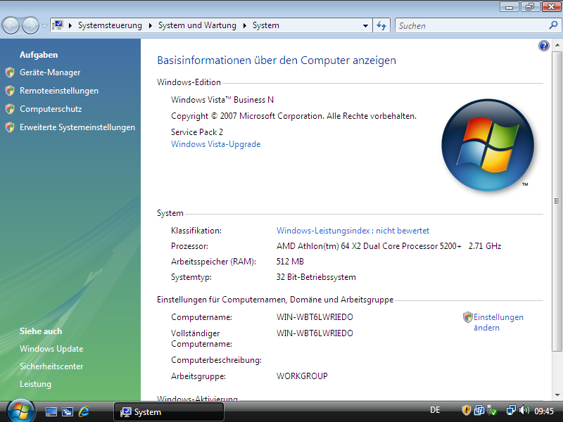 Windows Vista Business N